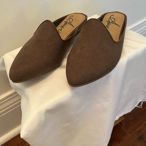 Suede Olive colored Mules (NWT)